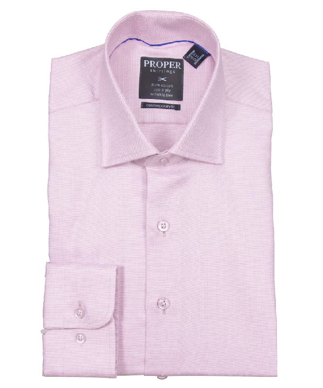 Weekend Deals That Please Rose Shadow Pink Contemporary Fit Cotton Shirt