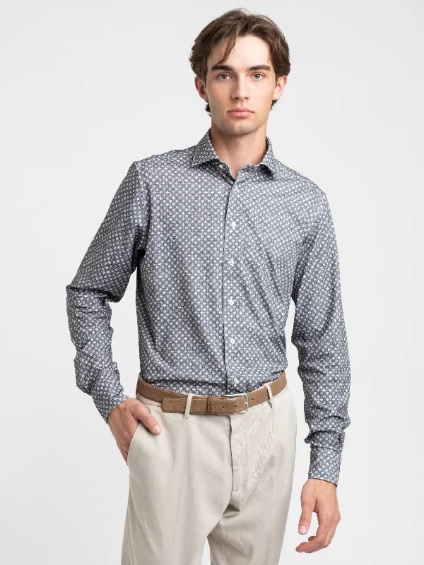 Weekend Discounts to Grab Dark Grey Modern Fit Dress Shirt