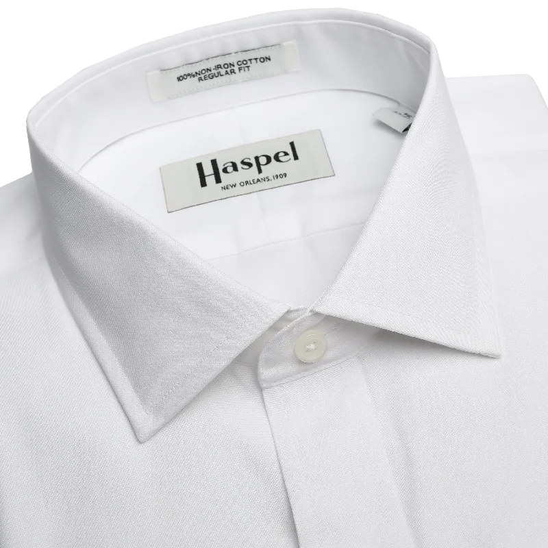 Price Drop Alert Lyle Solid White Pinpoint Oxford (Regular Fit) FC Dress Shirt - Spread Collar Price Drop Alert Lyle Solid White Pinpoint Oxford (Regular Fit) FC Dress Shirt - Spread Collar