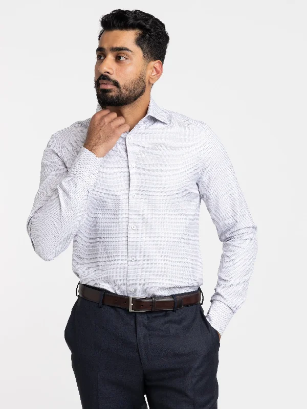 Special Offer Blue/Red Slimline Dress Shirt