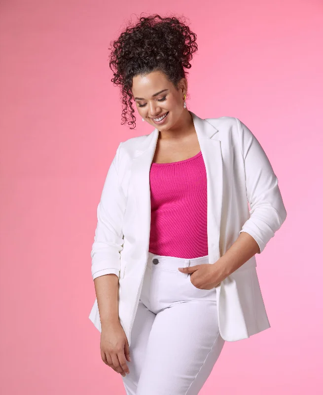 Exclusive Weekend Offers Inside Plus Size Single Breasted Blazer