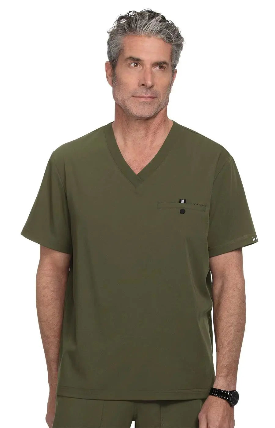Weekend Specials You Can't Miss Koi Men's On Call Top - Olive Green