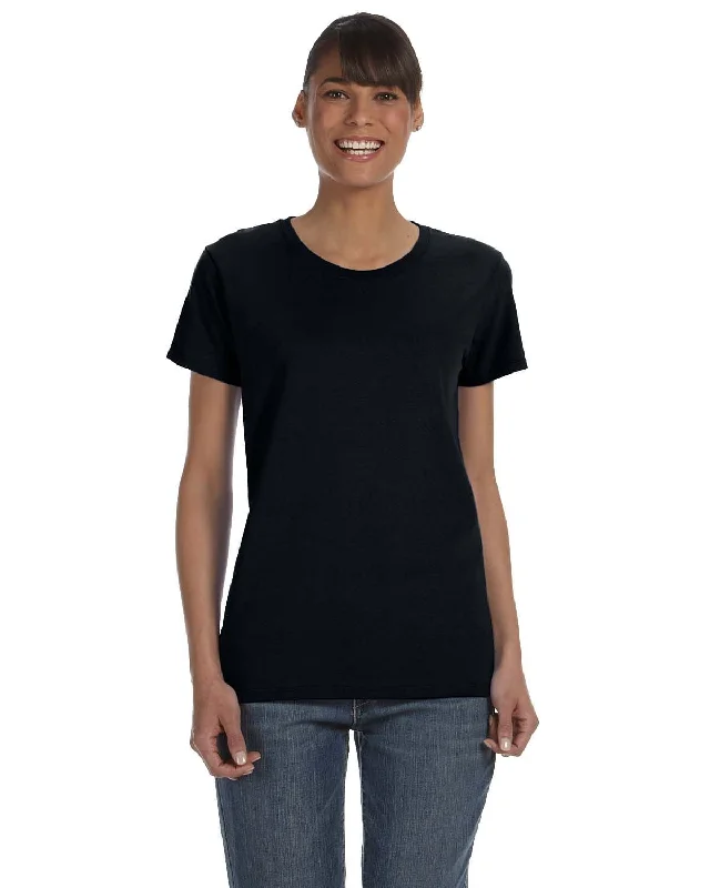 Quick Sale Gildan Ladies Lightweight 100% Cotton T-Shirt | Black