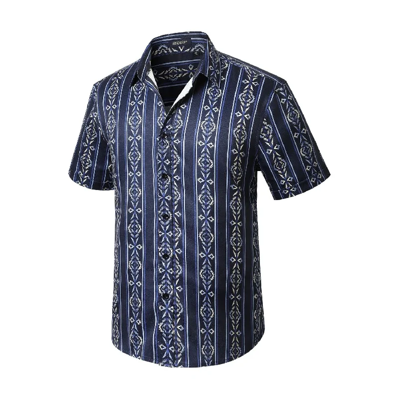 Weekend Bargains to Sizzle Hawaiian Tropical Shirts with Pocket - LIGHT BLUE