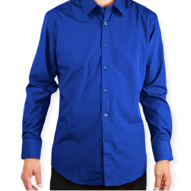 Celebrate the Weekend with Discounts AMANTI: Slim Dress Shirt Royal