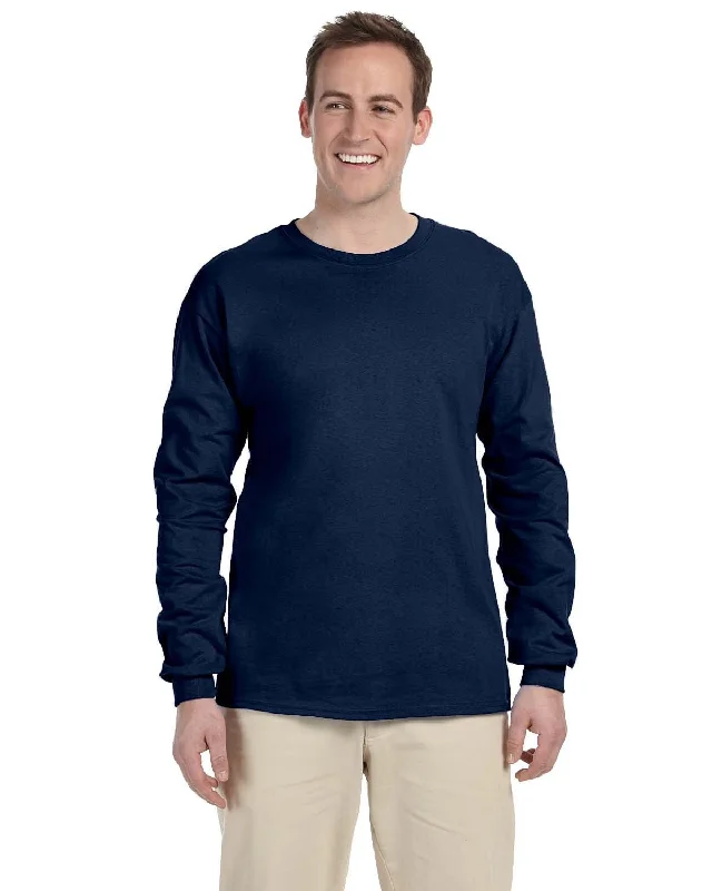 Price Drop Fruit of the Loom Lightweight Long Sleeve T-Shirt | J Navy