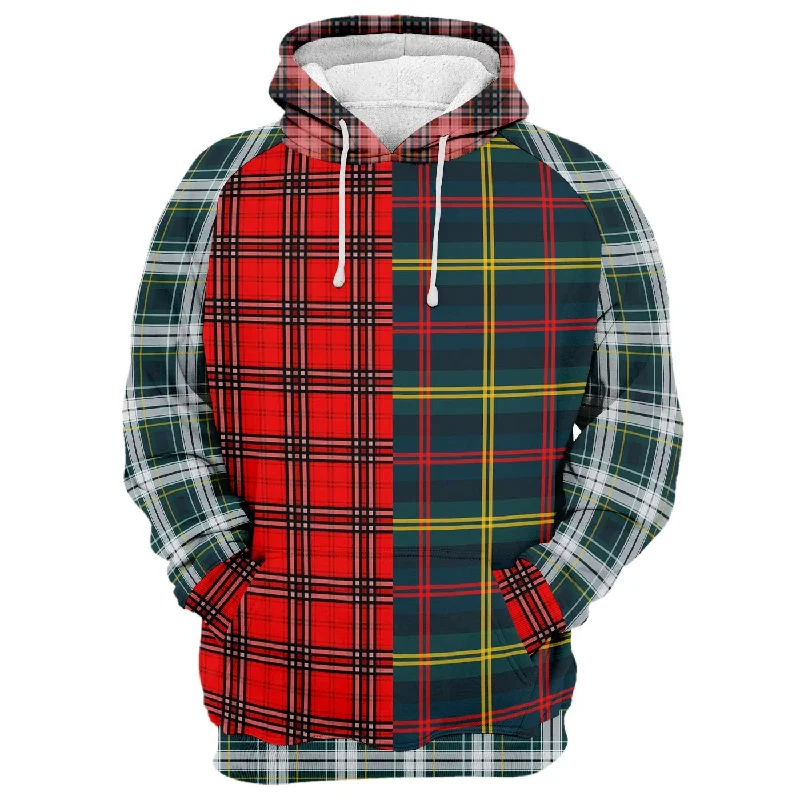 Savings Event Plaid Combined Hoodie
