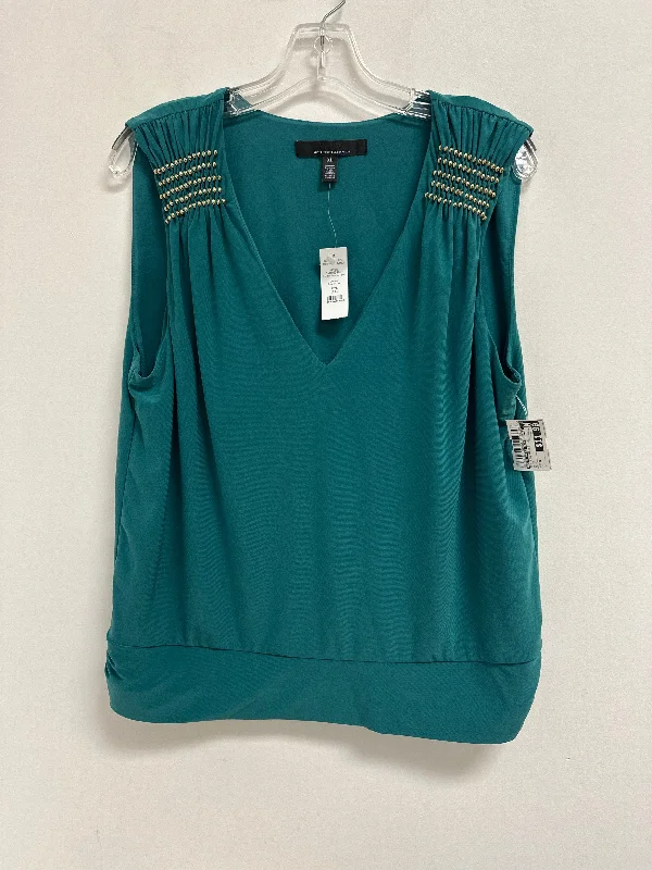 Closeout Deal Top Sleeveless By White House Black Market In Green, Size: Xl