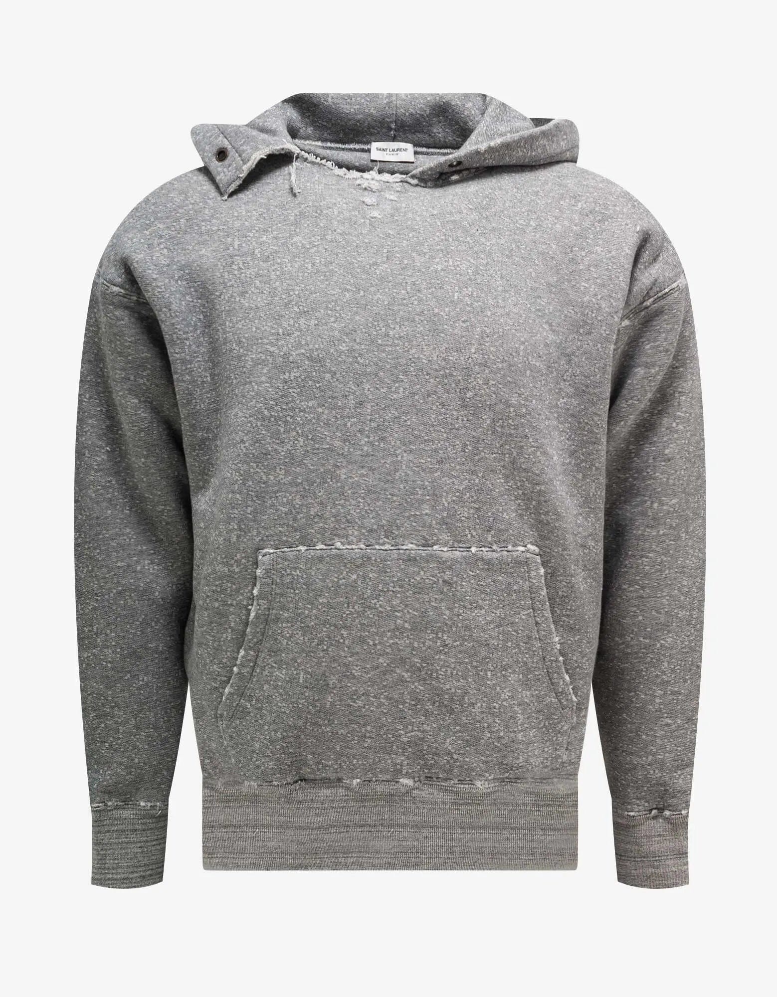 Discount Extravaganza Saint Laurent Grey Saint Laurent Universite Print Hoodie