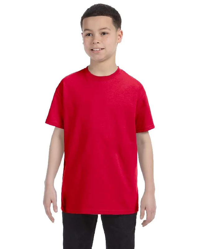 Super Bargain Gildan Youth Lightweight 100% Cotton T-Shirt | Red