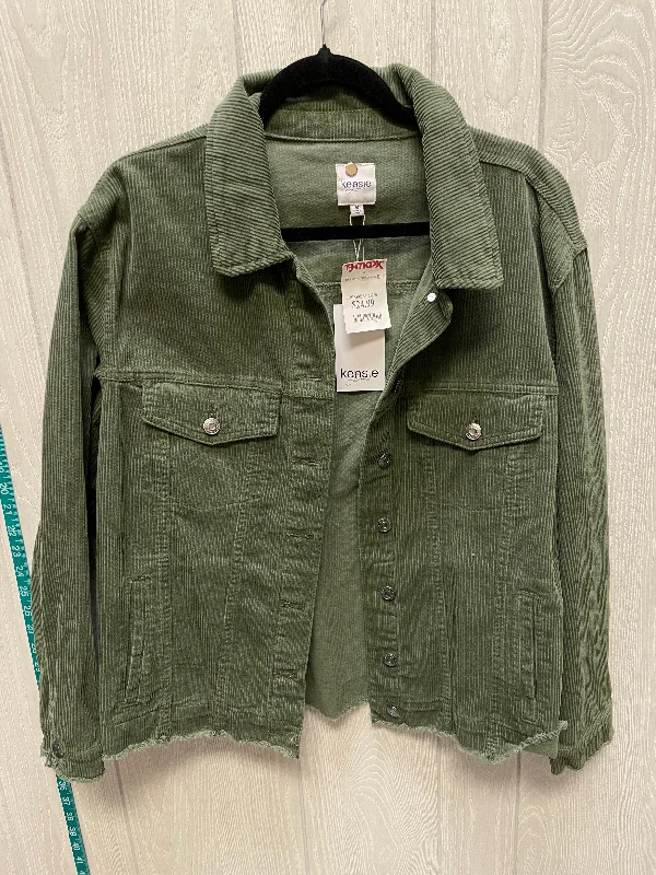 Celebrate the Weekend with Discounts Sweatshirt Crewneck By Shein In Green, Size: M