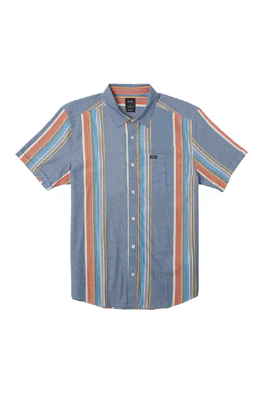 Price Cut RVCA Mayday Stripe Short Sleeve Shirt