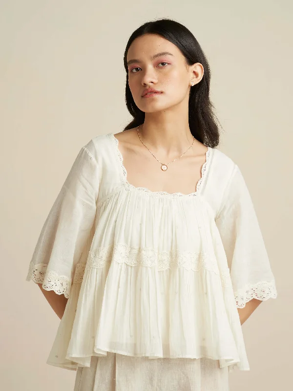 Weekend Discounts to Snag Swirling High Low Blouse