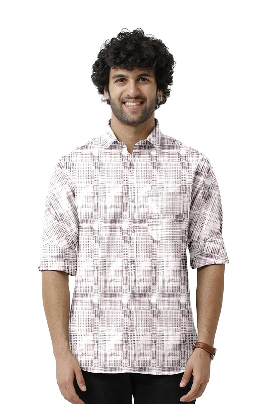 Today's Special Miami - Purple Printed Casual Shirts for Men | Ariser