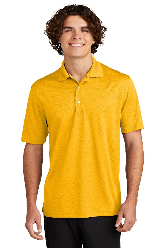 Value Deals Sport-Tek Mens Dri-Mesh Moisture Wicking Short Sleeve Polo Shirt - Gold