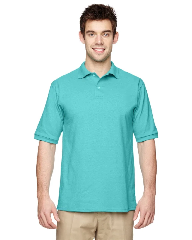 Weekend Bargains to Grab Jerzees 50/50 Jersey Knit Polo Shirt | Scuba Blue