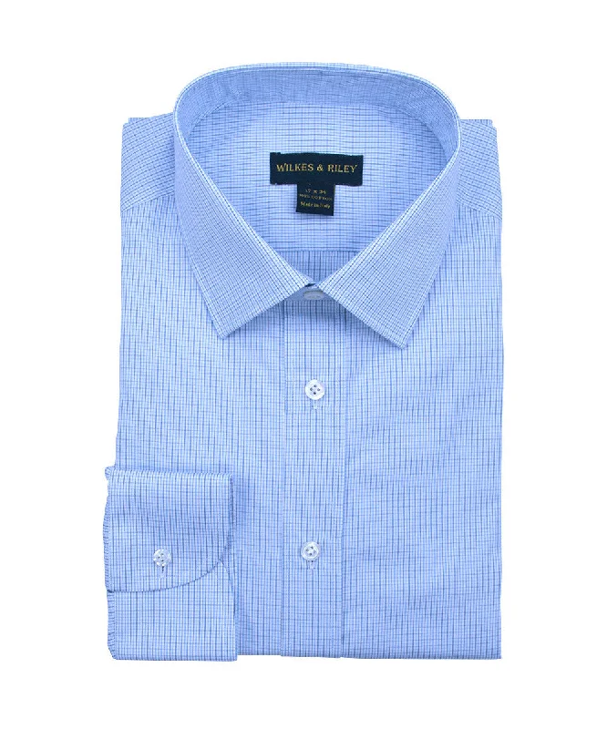 Bargain Bin Tailored Fit Mini Check w/ Spread Collar