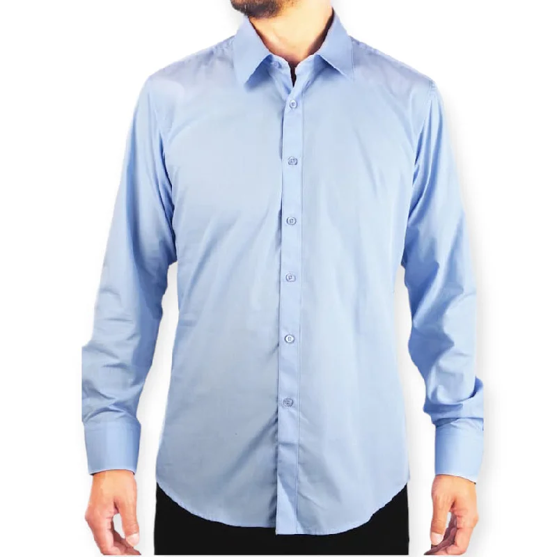 Major Deal AMANTI: Slim Dress Shirt Baby Blue
