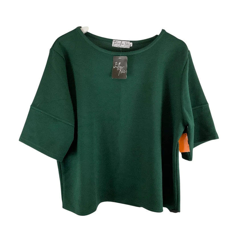 Weekend Specials to Delight Top Short Sleeve Basic By Clothes Mentor In Green, Size: Xl