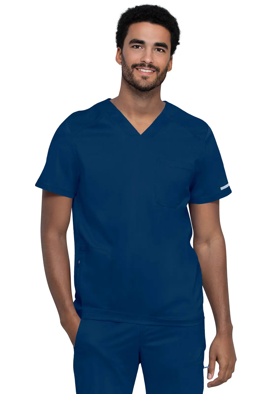 Price Drop Cherokee Men's 2-Pocket Men's V-Neck Top - Navy