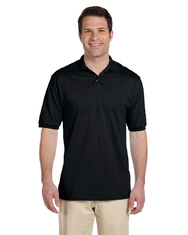 Weekend Offers That Excite Jerzees 50/50 Jersey Knit Polo Shirt | Black