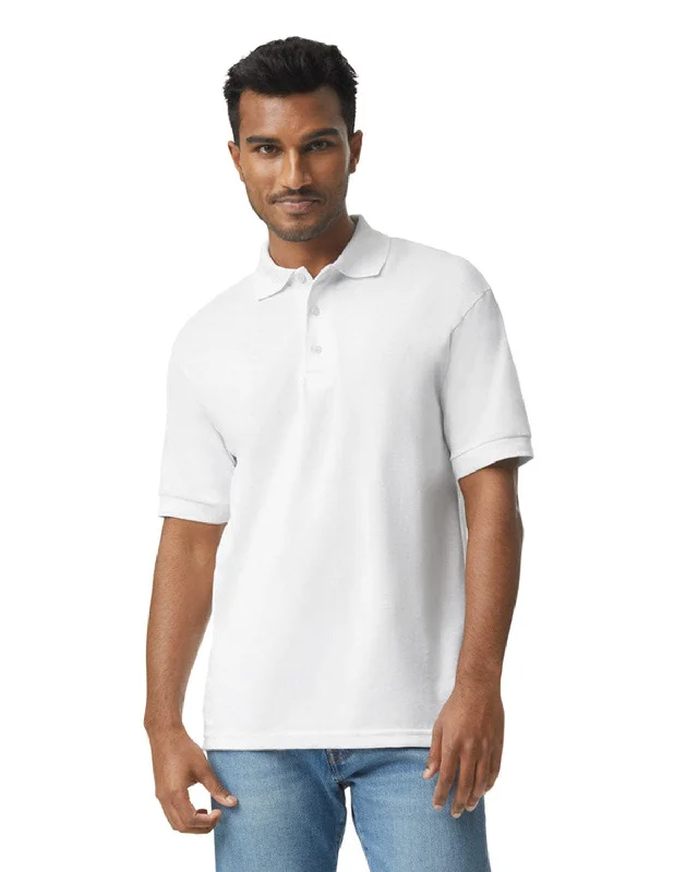 Instant Discount Gildan DryBlend 50/50 Jersey Knit Polo Shirt | White