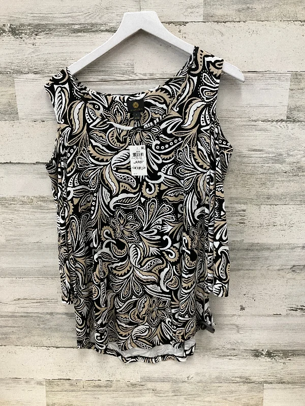 Weekend Deals You Can't Resist Tunic 3/4 Sleeve By Jm Collections In Multi-colored, Size: L