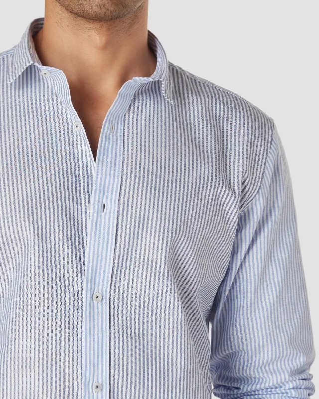 Exclusive Online Offer Oxford Striped Shirt - Blue