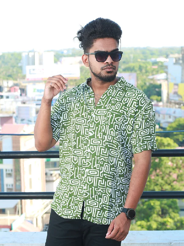 Best Deals Men Regular Fit Rayon Printed Half Sleeve Casual Shirt