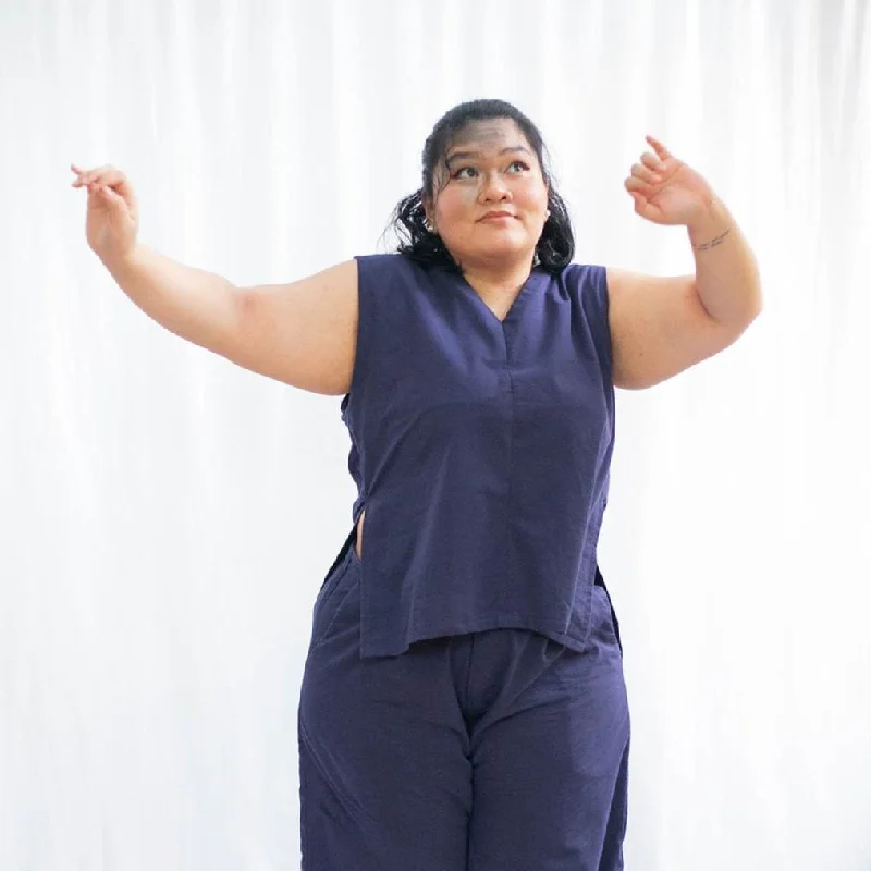 Weekend Specials You Can't Miss [Ready Today] The Shirred Tunic Navy