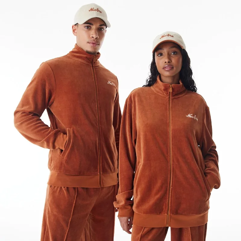Bargain Prices New Era Velour Brown Track Jacket