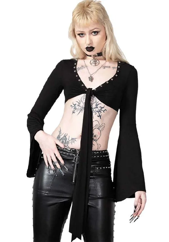 Weekend Deals That Please Elegy | FRONT TIE TOP