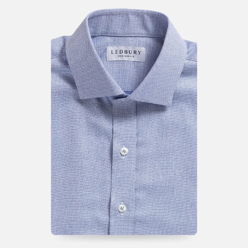 While Supplies Last The Light Blue Caven Textured Weave Custom Shirt