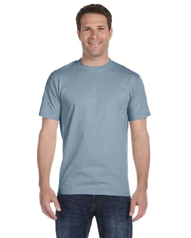 Year-End Clearance Hanes ComfortSoft 100% Cotton T-Shirt | Stonewashed Blue