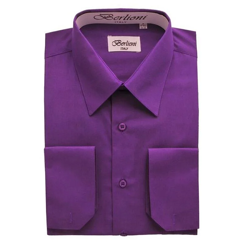 Weekend Offers That Please French Convertible Shirt | N°223 | Purple