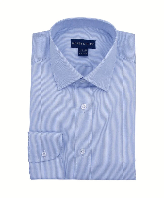 Deal Alert Tailored Fit Micro Stripe w/ White Ground Spread Collar