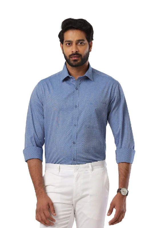 Super Bargain Orlando - Yale Blue Casual Shirts for Men | Ariser