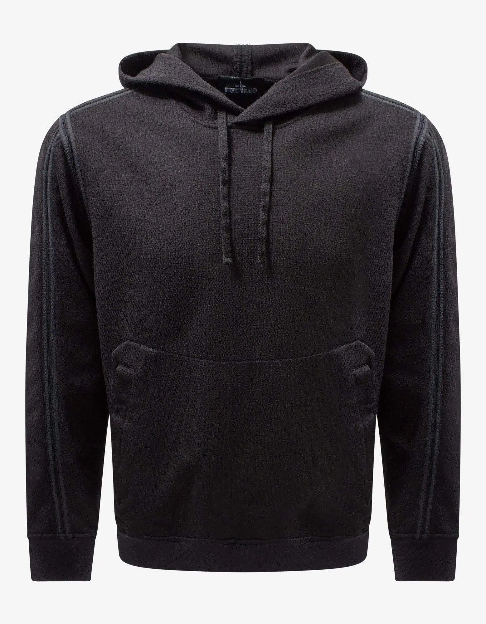 Super Deal Stone Island Shadow Project Black Fleece Panel Hoodie