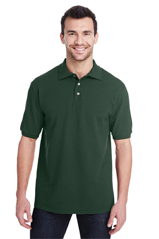 Bonus Offer Jerzees Mens Short Sleeve Polo Shirt - Forest Green