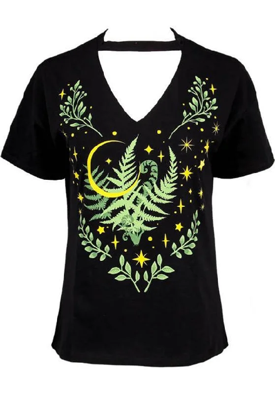 Take Action Herbal Fern Leaf | CHOKER T-SHIRT