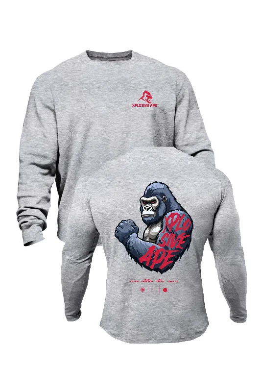 Weekend Deals to Make You Smile XAPE Powerhouse V1 Sweatshirt - Grey Marl