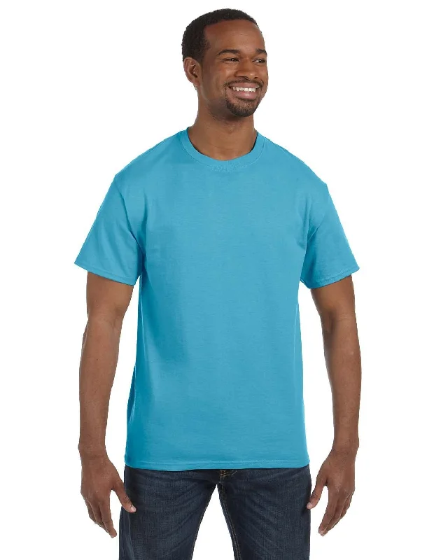 New Deal Jerzees Heavyweight 50/50 T-Shirt | Aquatic Blue