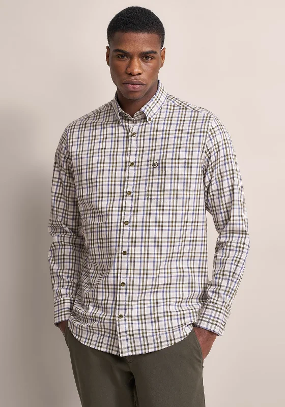 Flash Deal Bugatti Check Shirt, Green Multi
