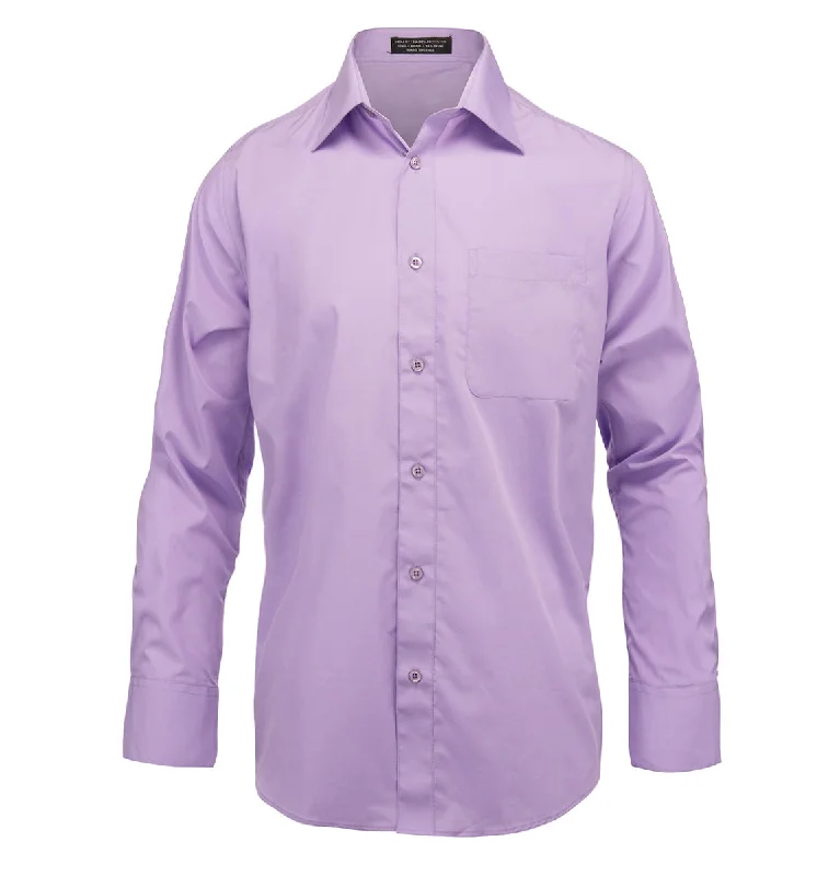 Special Offer The Essential Solid Lavender Men's Dress Shirt