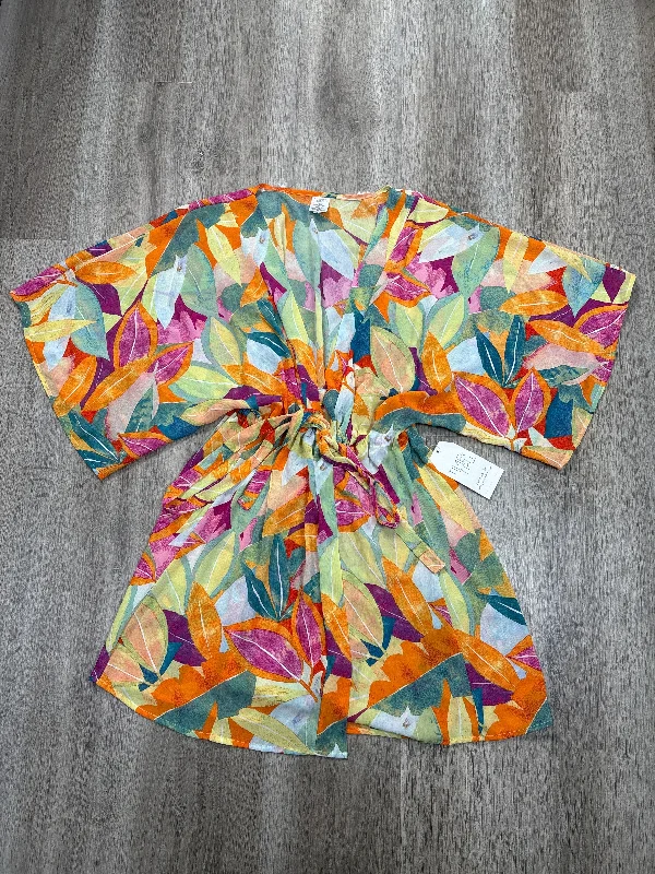 Weekend Deals That Spark Swimwear Cover-up By Time And Tru In Floral Print, Size: S