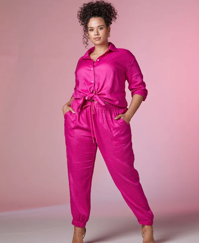 Shop the Weekend Away Plus Size Easy Linen Shirt