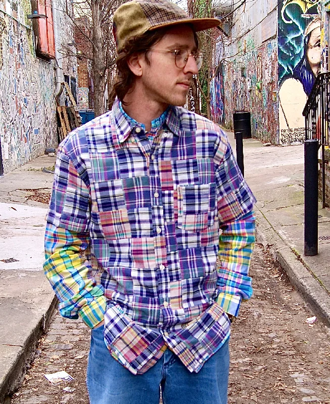 Weekend Savings Extravaganza J. Crew Madras Patchwork Short-Sleeve Shirt [medium]