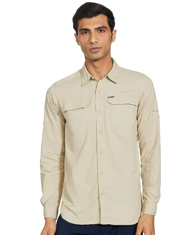 Deal Dash Columbia Men's Silver Ridge 2.0 Long Sleeve Shirt - Fossil