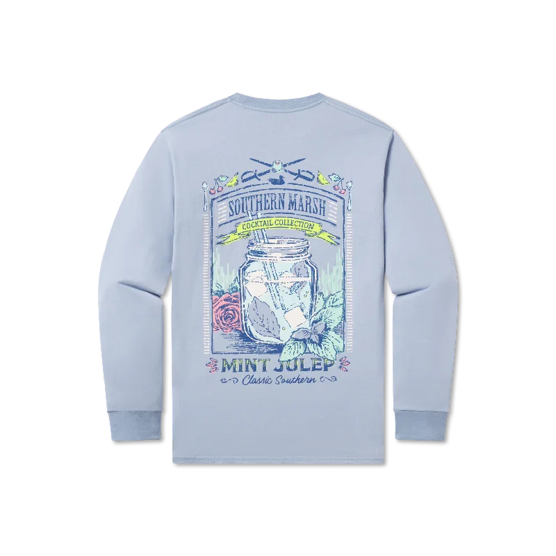Daily Deals Cocktail Tee - Mint Julep - Long Sleeve