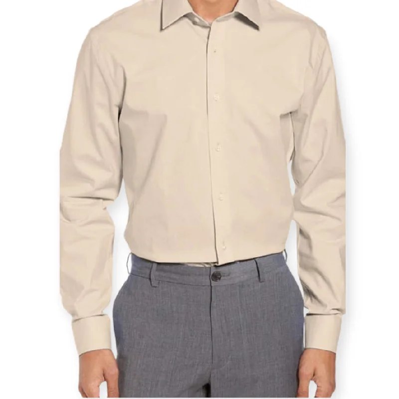 Weekend Shopping Made Better AMANTI: Slim Dress Shirt Tan